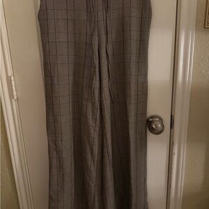 a new day womens tan Plaid Dress Pants